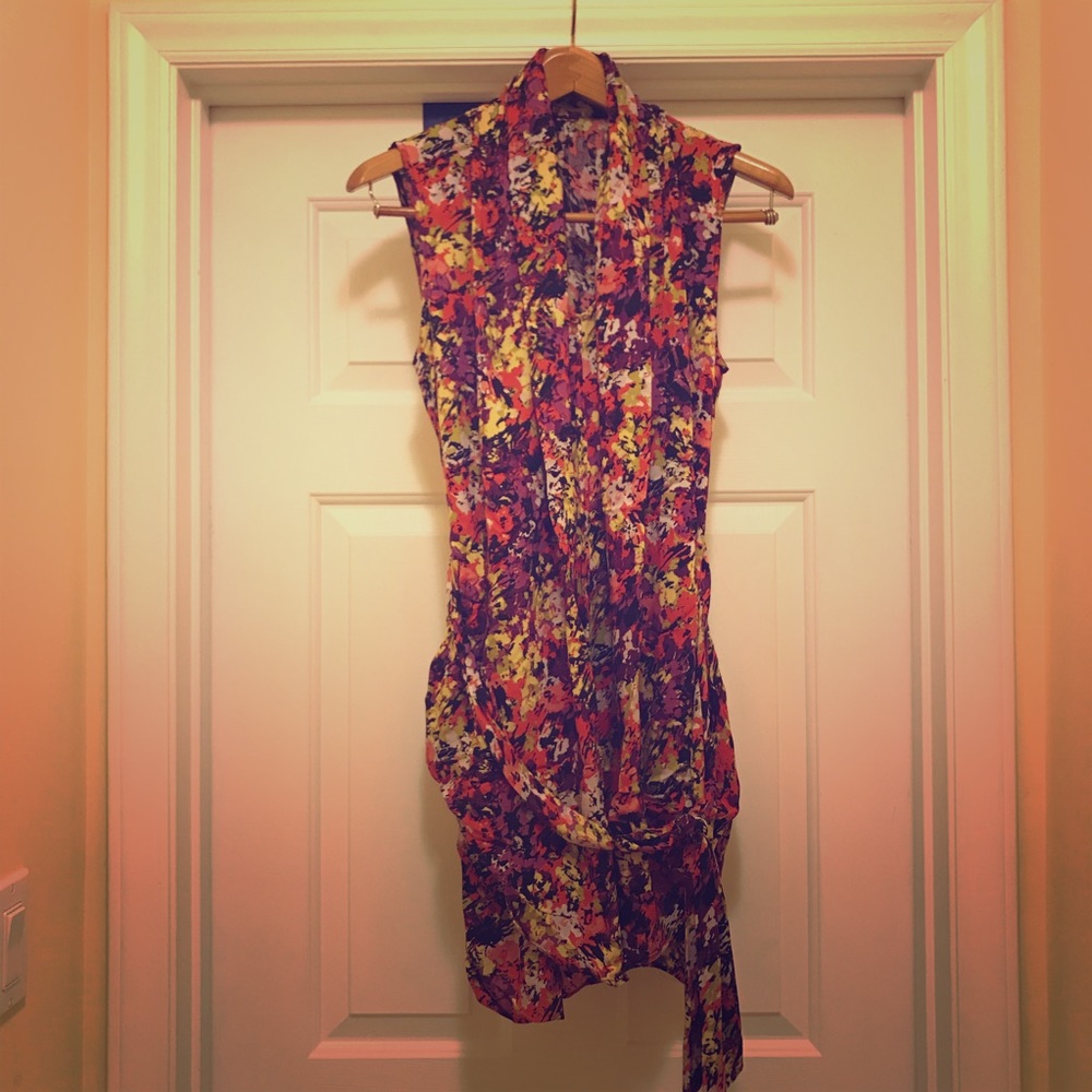 Artful, Belted Tunic Tank